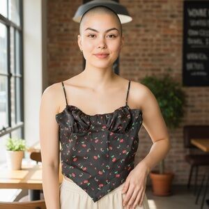 Rue 21  Black Cherry Halter Top Medium